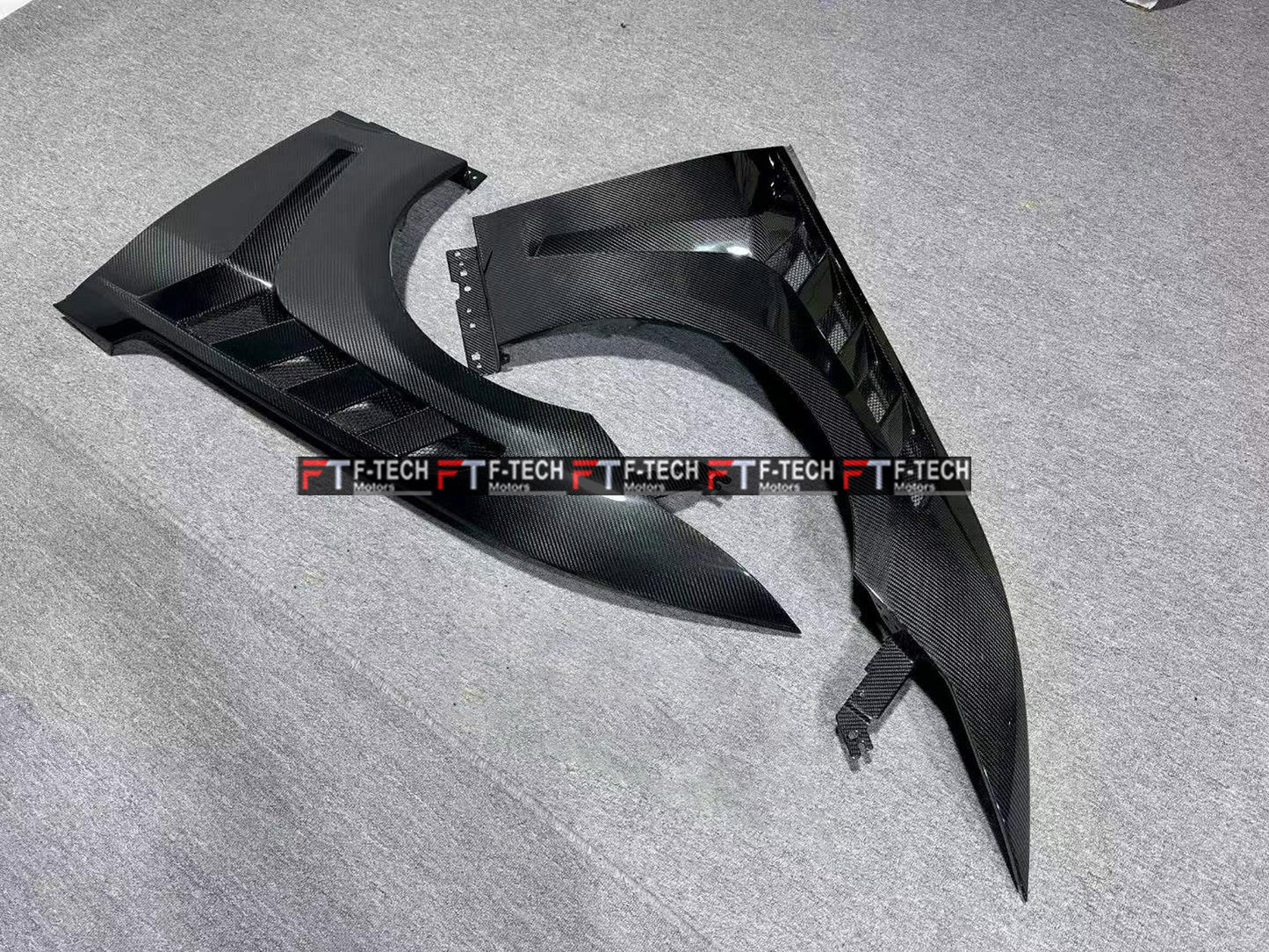 Dry Carbon Fiber GTD Style Front Fenders for Ford Mustang S650 (2023+)