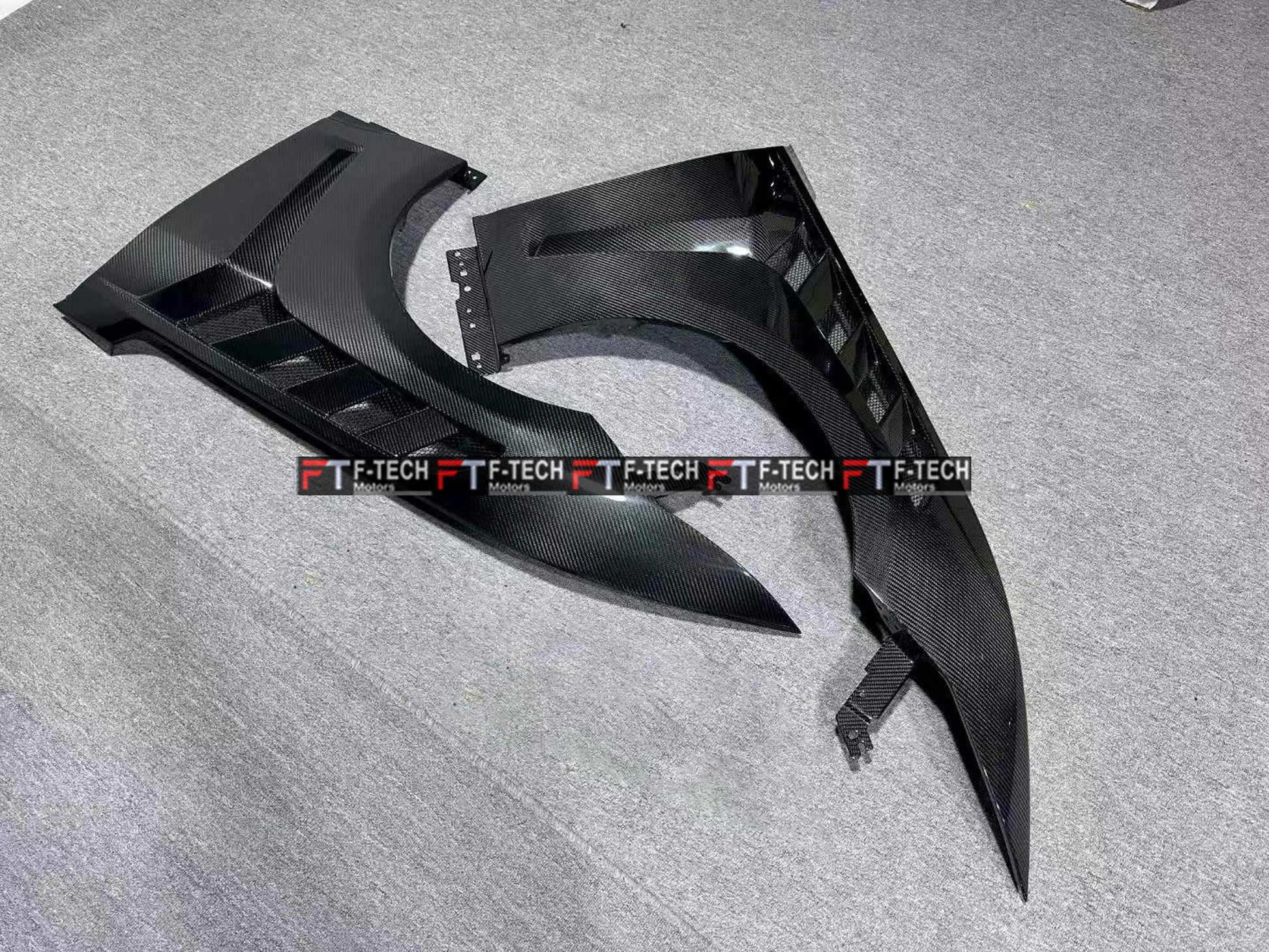 Dry Carbon Fiber GTD Style Front Fenders for Ford Mustang S650 (2023+)