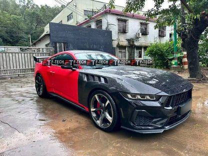 Dry Carbon Fiber GTD Style Front Fenders for Ford Mustang S650 (2023+)