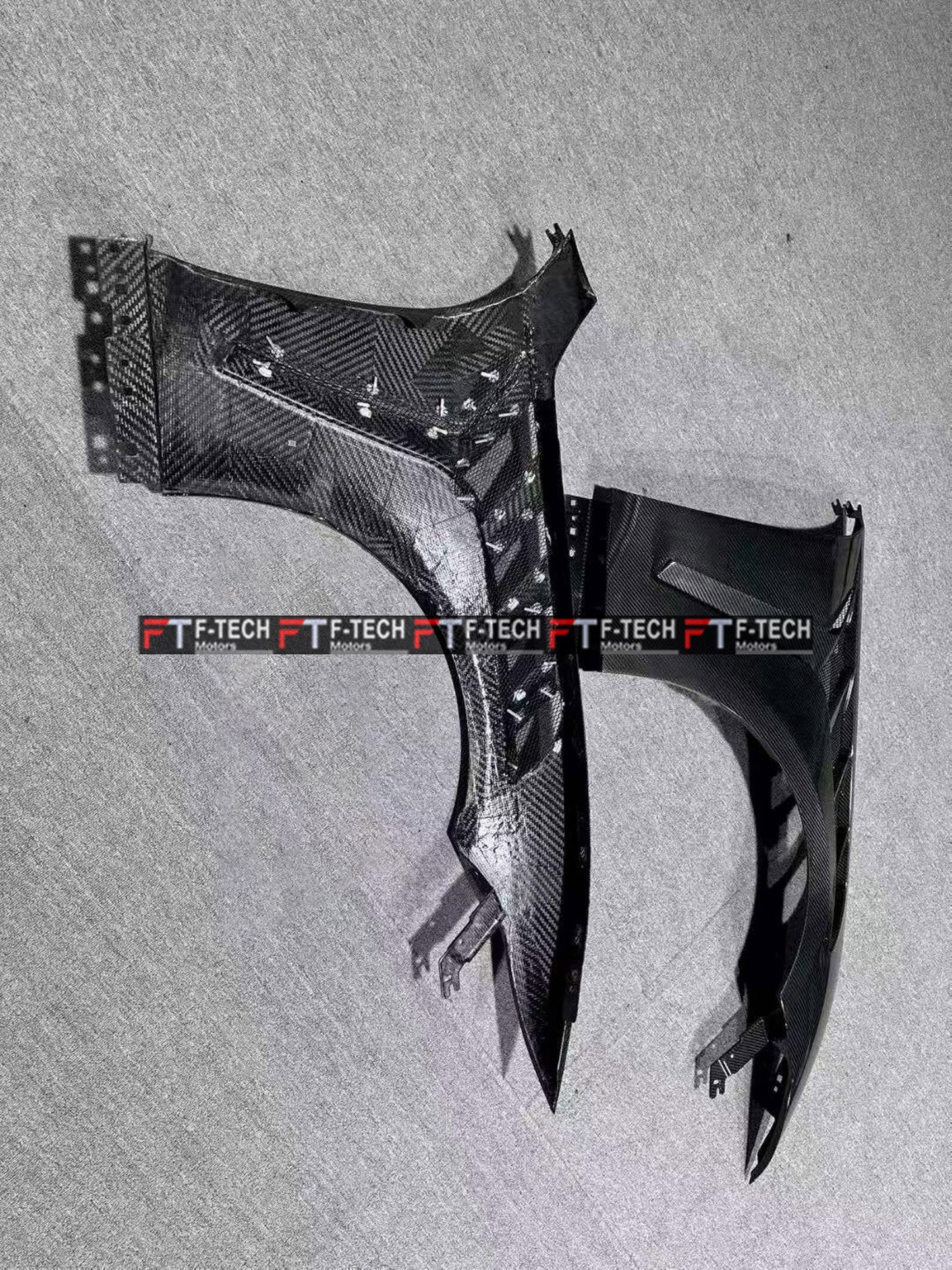 Dry Carbon Fiber GTD Style Front Fenders for Ford Mustang S650 (2023+)