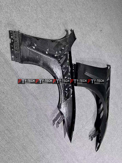 Dry Carbon Fiber GTD Style Front Fenders for Ford Mustang S650 (2023+)