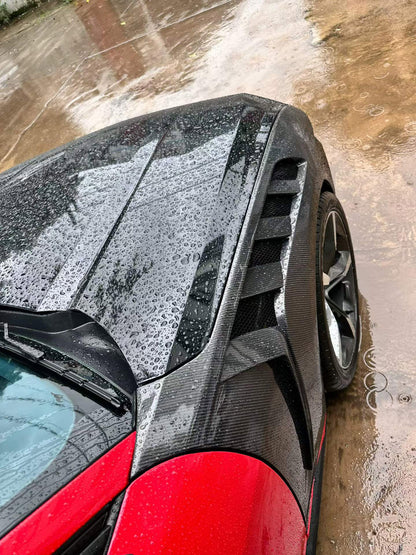 Dry Carbon Fiber GTD Style Front Fenders for Ford Mustang S650 (2023+)