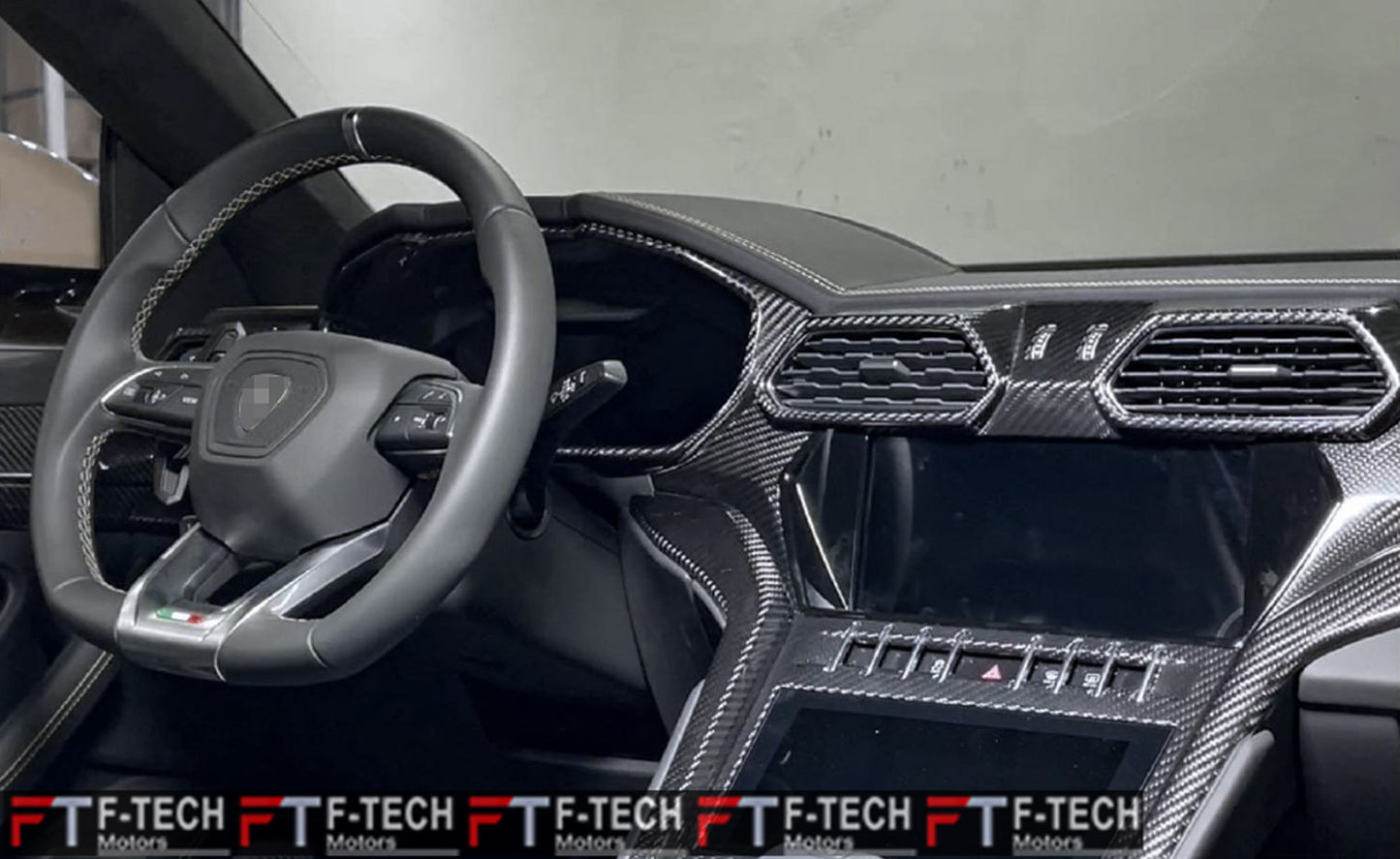 Dry Carbon Fiber Interior Trim Accessories For Lamborghini Urus 2018+