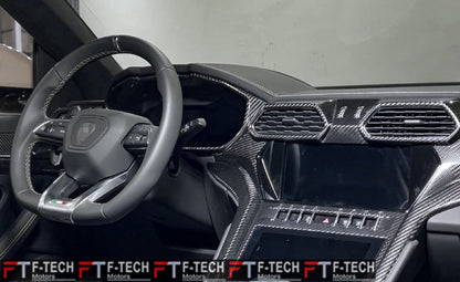 Dry Carbon Fiber Interior Trim Accessories For Lamborghini Urus 2018+