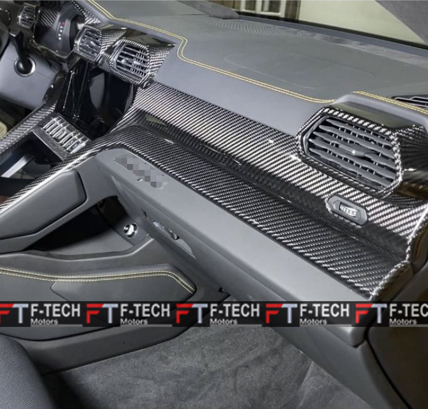 Dry Carbon Fiber Interior Trim Accessories For Lamborghini Urus 2018+