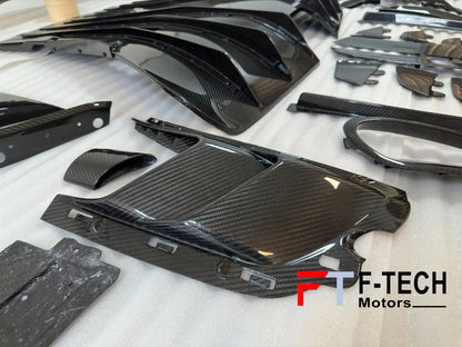 Dry Carbon Fiber Exterior Trim Kit Replacements For Porsche 911 992.1 GT3 RS 2019 - 2023