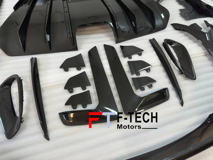 Dry Carbon Fiber Exterior Trim Kit Replacements For Porsche 911 992.1 GT3 RS 2019 - 2023
