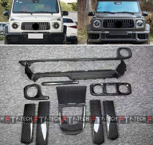 Dry Carbon Interior Trim Kit Replacement For Mercedes Benz G Class W465 W464 G63 G500 G550 AMG 2019+