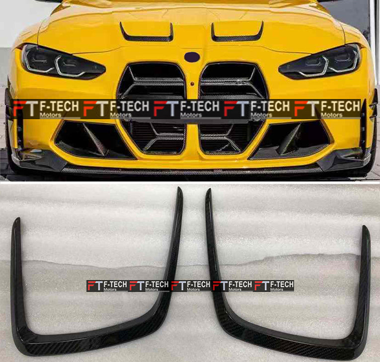 Dry Carbon Hood Vent Wind Covers For BMW M3 G80 M4 G82 2020+