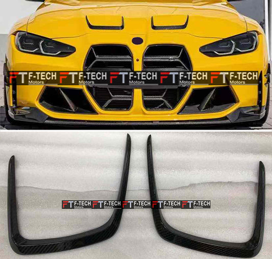 Dry Carbon Hood Vent Wind Covers For BMW M3 G80 M4 G82 2020+