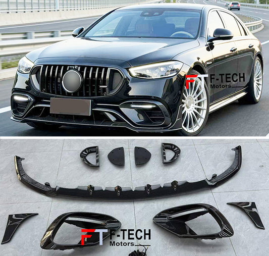Dry Carbon Fiber Aero Kit For Mercedes Benz S Class W223 S63 AMG 2021 - 2026