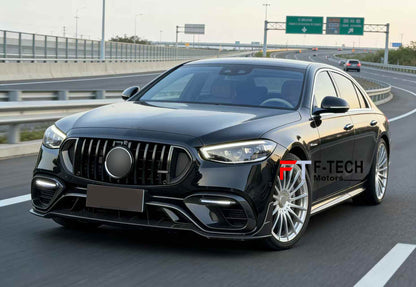 Dry Carbon Fiber Aero Kit For Mercedes Benz S Class W223 S63 AMG 2021 - 2026