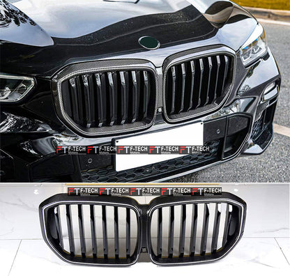 Dry Carbon Fiber Illuminated LED Front Grille BMW X5 G05 LCI 2019 - 2027