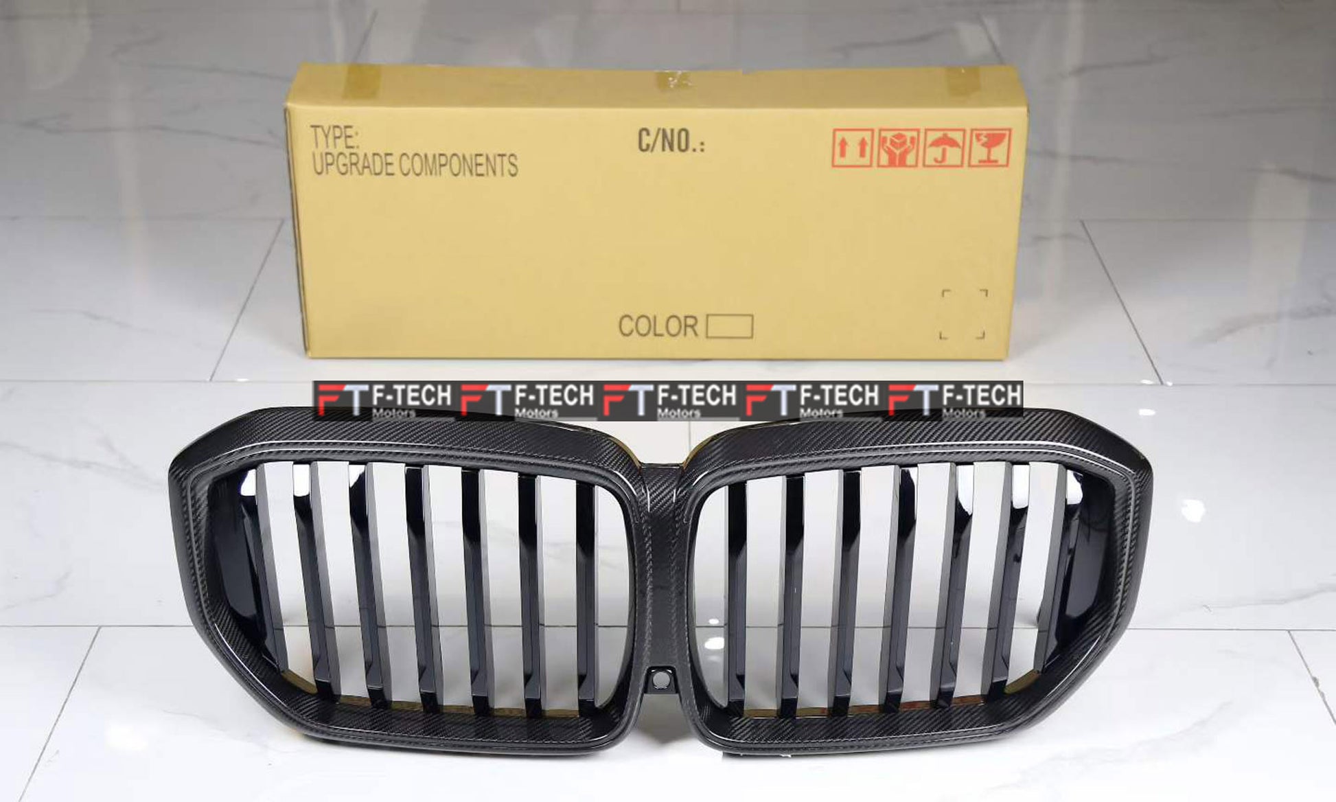 Dry Carbon Fiber Illuminated LED Front Grille BMW X5 G05 LCI 2019 - 2027