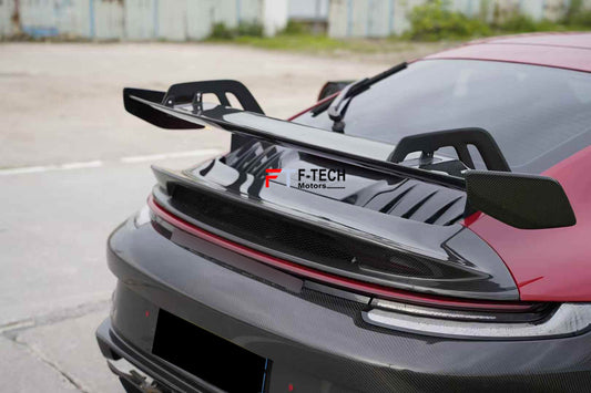 Dry Carbon GT3 Look Rear Wing Spoiler For Porsche 911 992.1 Carrera 4 S 2019 - 2024