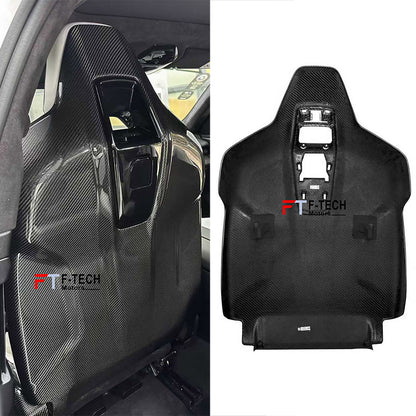 Authentic SOOQOO Dry Carbon Front Seatback Covers For BMW M5 G90 G98 2024+