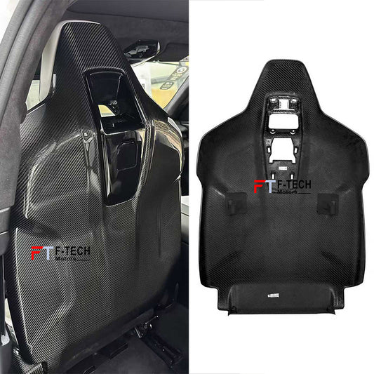 Authentic SOOQOO Dry Carbon Front Seatback Covers For BMW M5 G90 G98 2024+