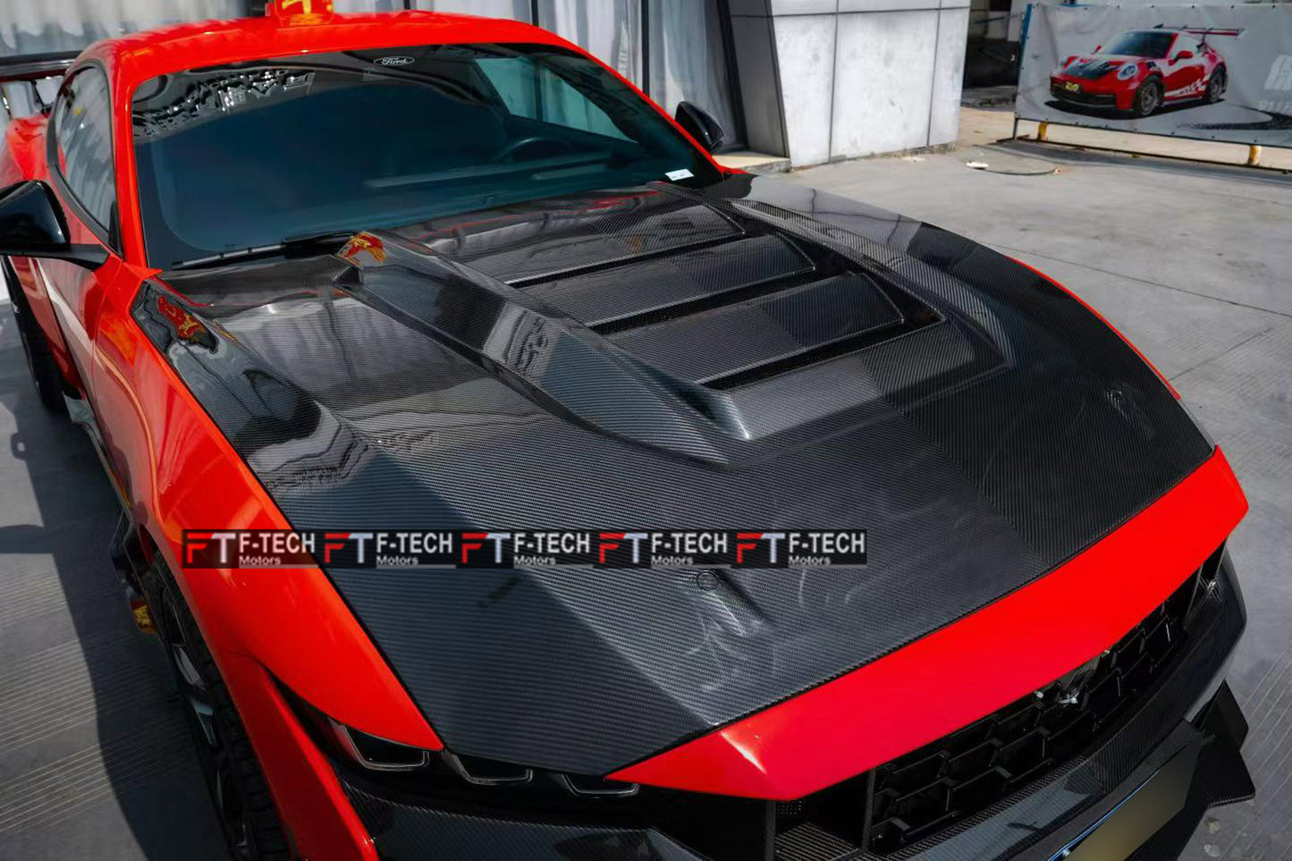 Dry Carbon Fiber Body Kit Dark Horse Style For Ford Mustang S650 2023+