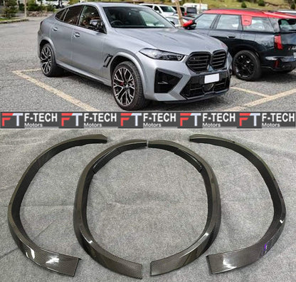 Dry Carbon Fiber Fender Flares Arches For BMW X5 G05 X6 G06 X5 M F95 X6 M F96 2019 - 2026