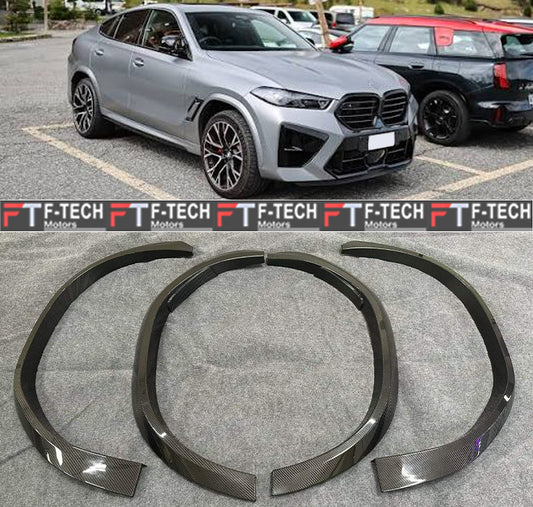 Dry Carbon Fiber Fender Flares Arches For BMW X5 G05 X6 G06 X5 M F95 X6 M F96 2019 - 2026