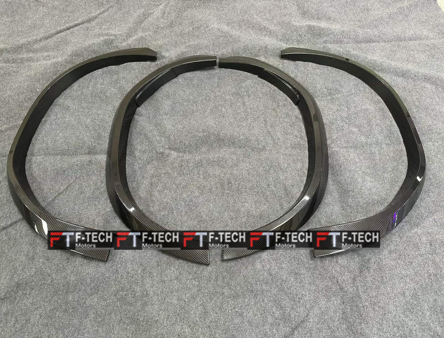 Dry Carbon Fiber Fender Flares Arches For BMW X5 G05 X6 G06 X5 M F95 X6 M F96 2019 - 2026