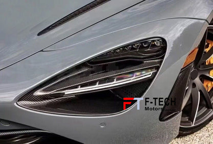 Dry Carbon Fiber Headlight Covers Frame For McLaren 720S 2017 - 2023