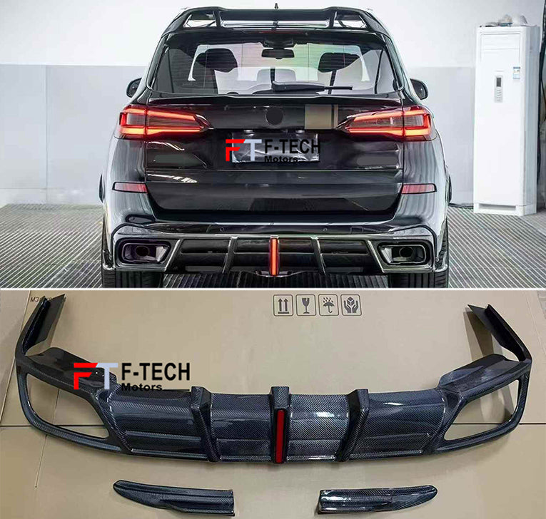Dry Carbon Fiber Rear Diffuser For BMW X5 G05 LCI 2025+ Armor Extend