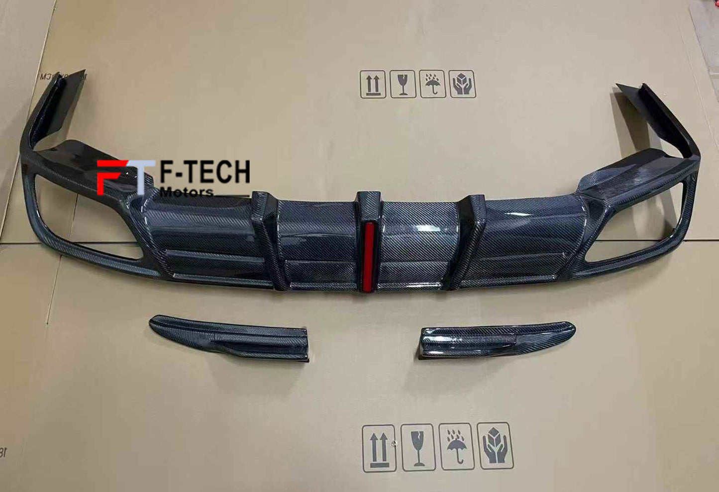 Dry Carbon Fiber Rear Diffuser For BMW X5 G05 LCI 2025+ Armor Extend