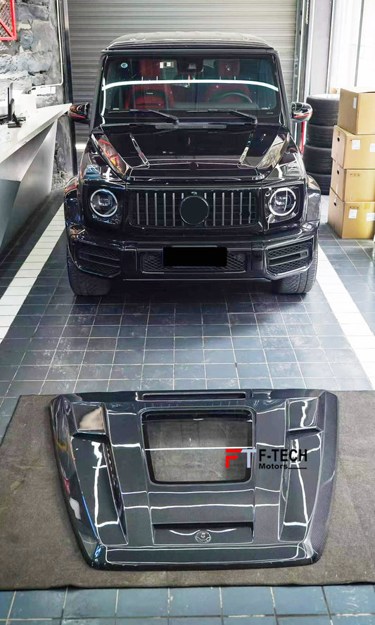 Dry Carbon Hood With Glass Window For Mercedes Benz G Class W465 W464 G63 G550 AMG 2019+