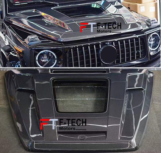 Dry Carbon Hood With Glass Window For Mercedes Benz G Class W465 W464 G63 G550 AMG 2019+