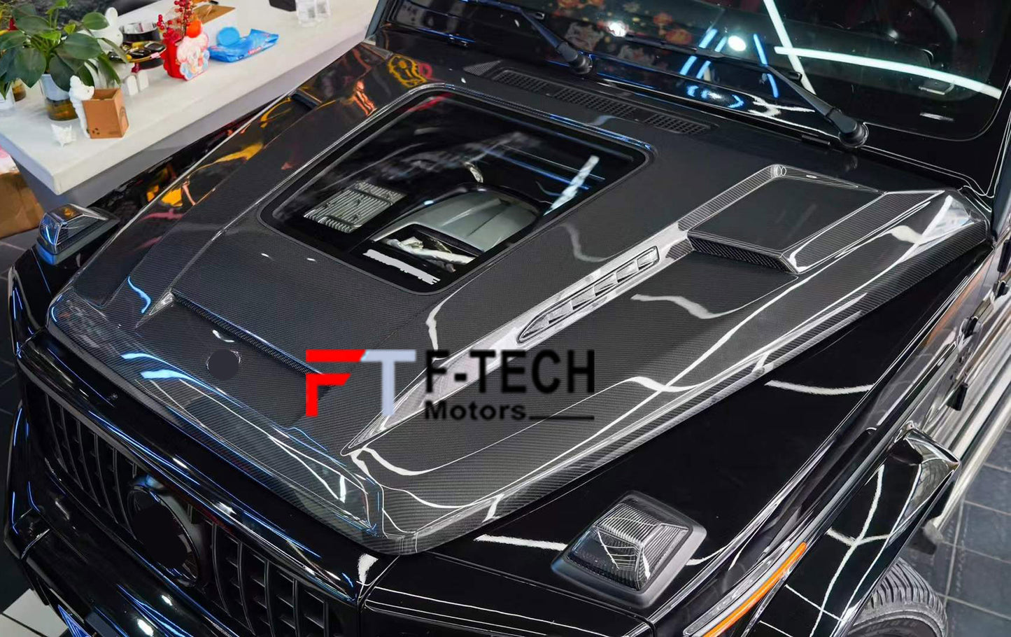 Dry Carbon Hood With Glass Window For Mercedes Benz G Class W465 W464 G63 G550 AMG 2019+