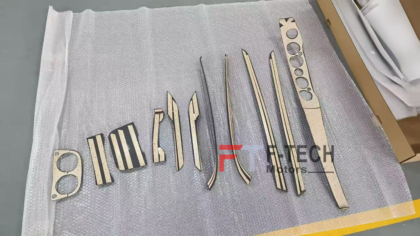 Dry Carbon Fiber Interior Trim Kit Covers for Mercedes Benz S Class W222 2013 - 2020 S63 AMG