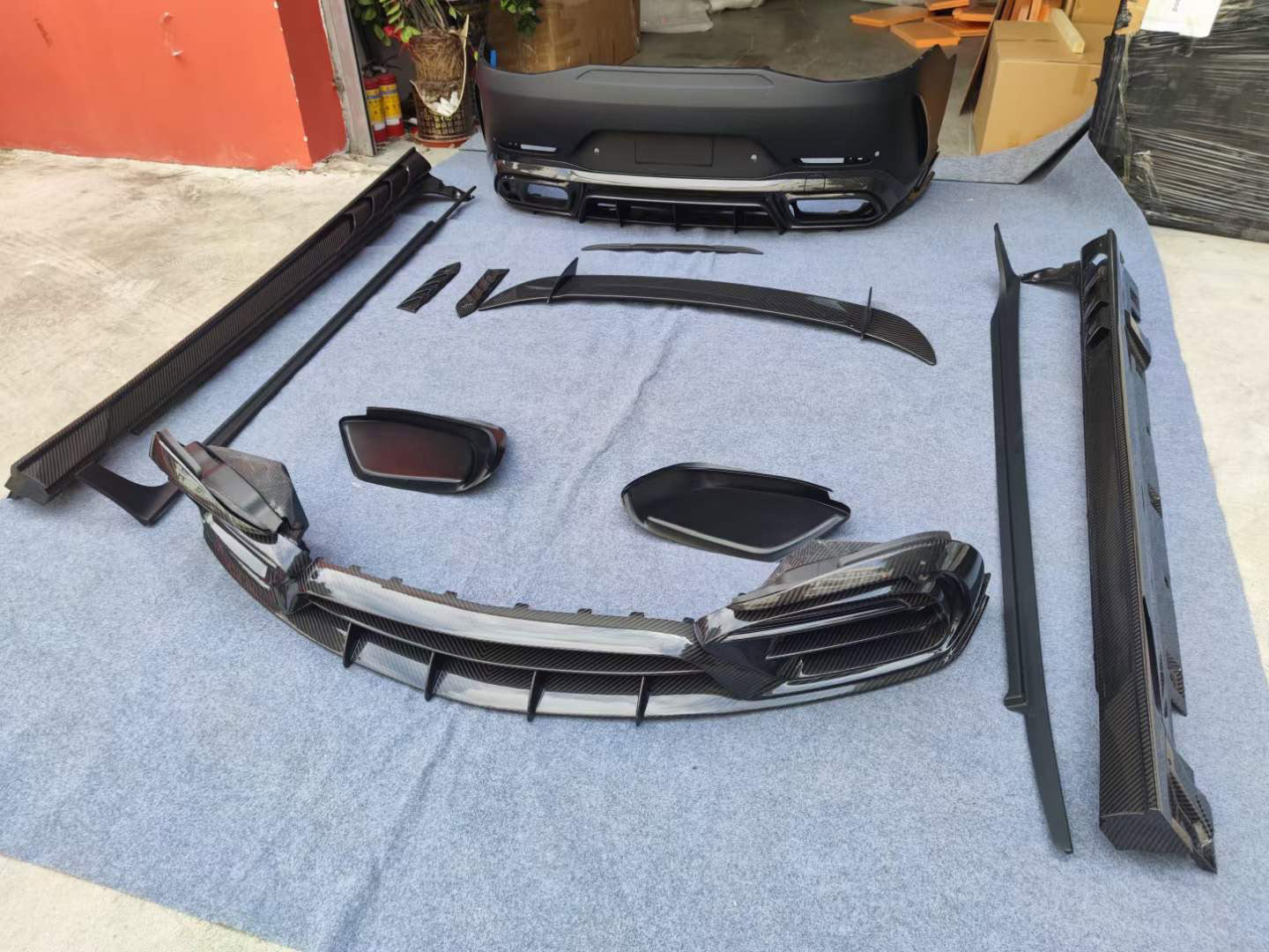 Dry Carbon Fiber Body Kit For Mercedes Benz AMG GT 63S X290 2019+ 4 Doors