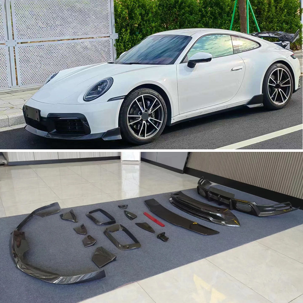Dry Carbon Fiber Body Kit For Porsche 911 992.1 Carrera 4S 2019 - 2024