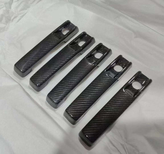 Dry Carbon Fiber Door Handles 5 Pcs For Mercedes Benz G Class 2019+ W463A W464 G63 500 550