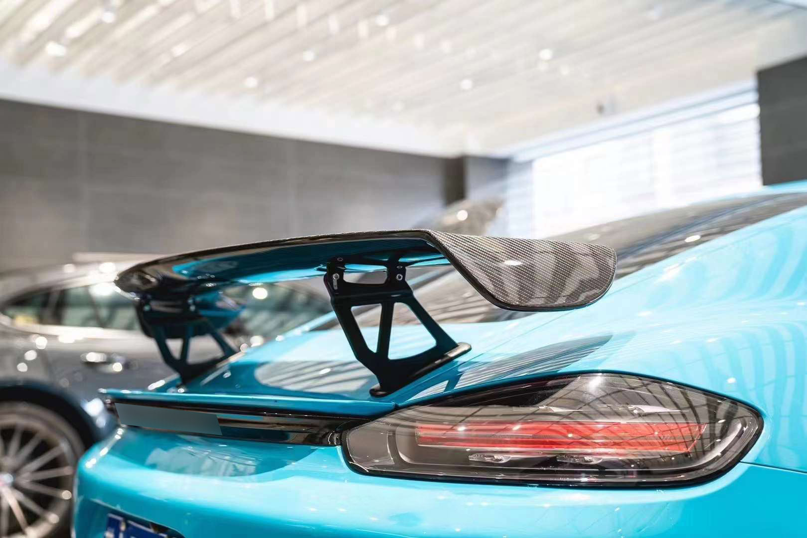 Dry Carbon Fiber GT4 Spoiler For Porsche 718 Cayman 982 2016 - 2025