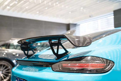 Dry Carbon Fiber GT4 Spoiler For Porsche 718 Cayman 982 2016 - 2025