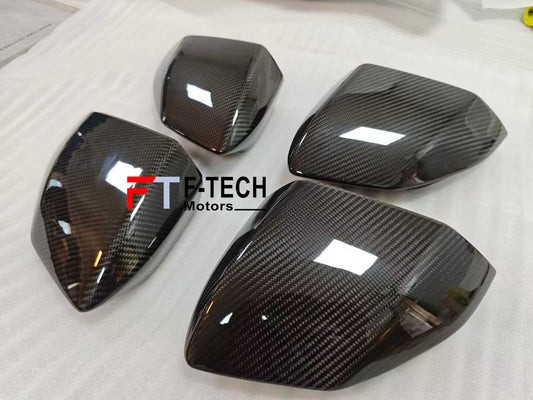 Dry Carbon Fiber Mirror Covers For Lamborghini Revuelto 2024+