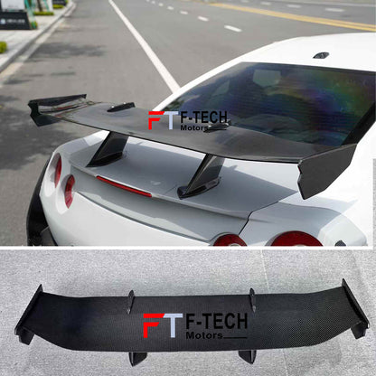 Dry Carbon Fiber Rear Wing Spoiler For Nissan GT-R R35 2017+ Nismo
