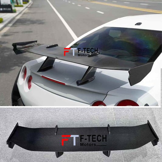 Dry Carbon Fiber Rear Wing Spoiler For Nissan GT-R R35 2017+ Nismo