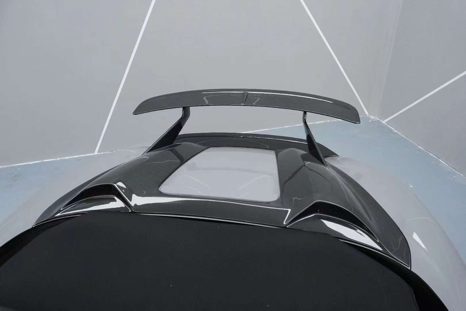 Dry Carbon Fiber Trunk Deck Lid fit Porsche 718 Boxster 982 2016 + Hump