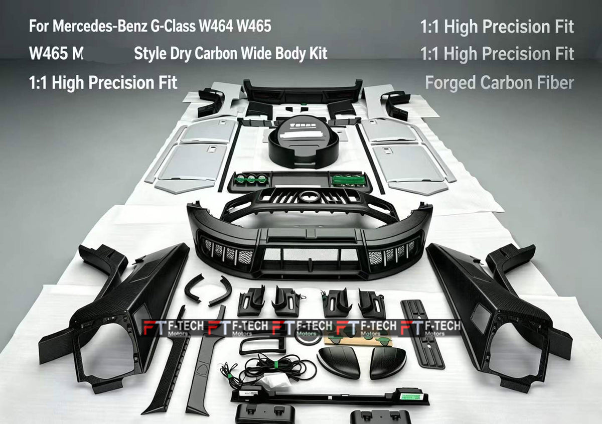Dry Carbon Wide Body Kit MS For Mercedes Benz G Class W465 G63 G500 G550 2025+ Mansory