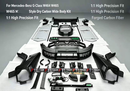 Dry Carbon Wide Body Kit MS For Mercedes Benz G Class W465 G63 G500 G550 2025+ Mansory