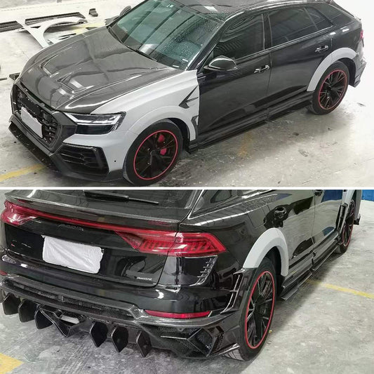 Dry carbon fiber RS Q8 MS style upgrade body kit for Audi Q8 2019 - 2023
