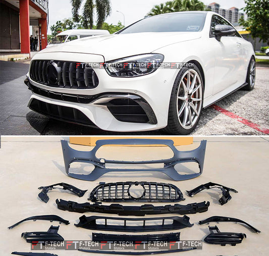 E63S AMG Look Front Bumper Grille For Mercedes Benz E Class Coupe W213 C238 2022 - 2024