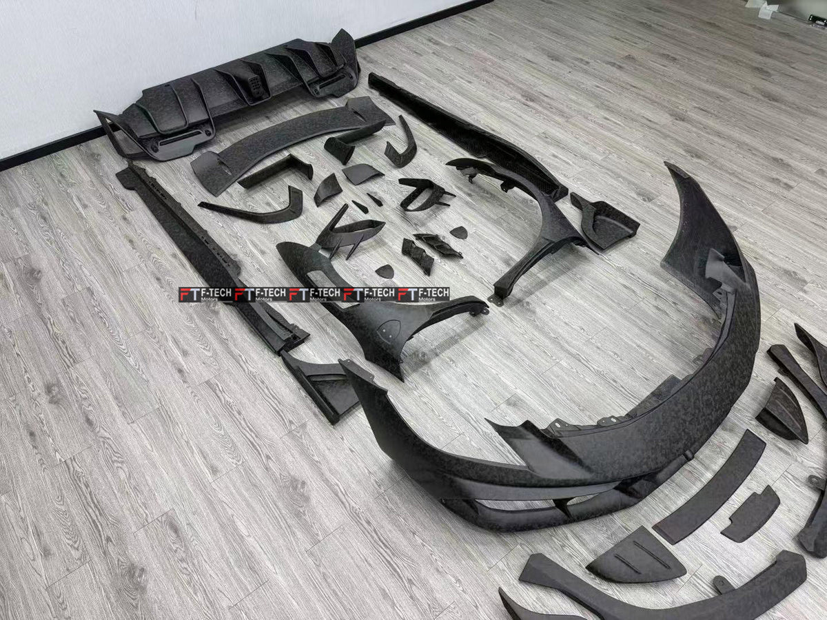Matte Forged Carbon Body Kit Fit Ferrari 296 GTB 2022 - 2025 Mansory