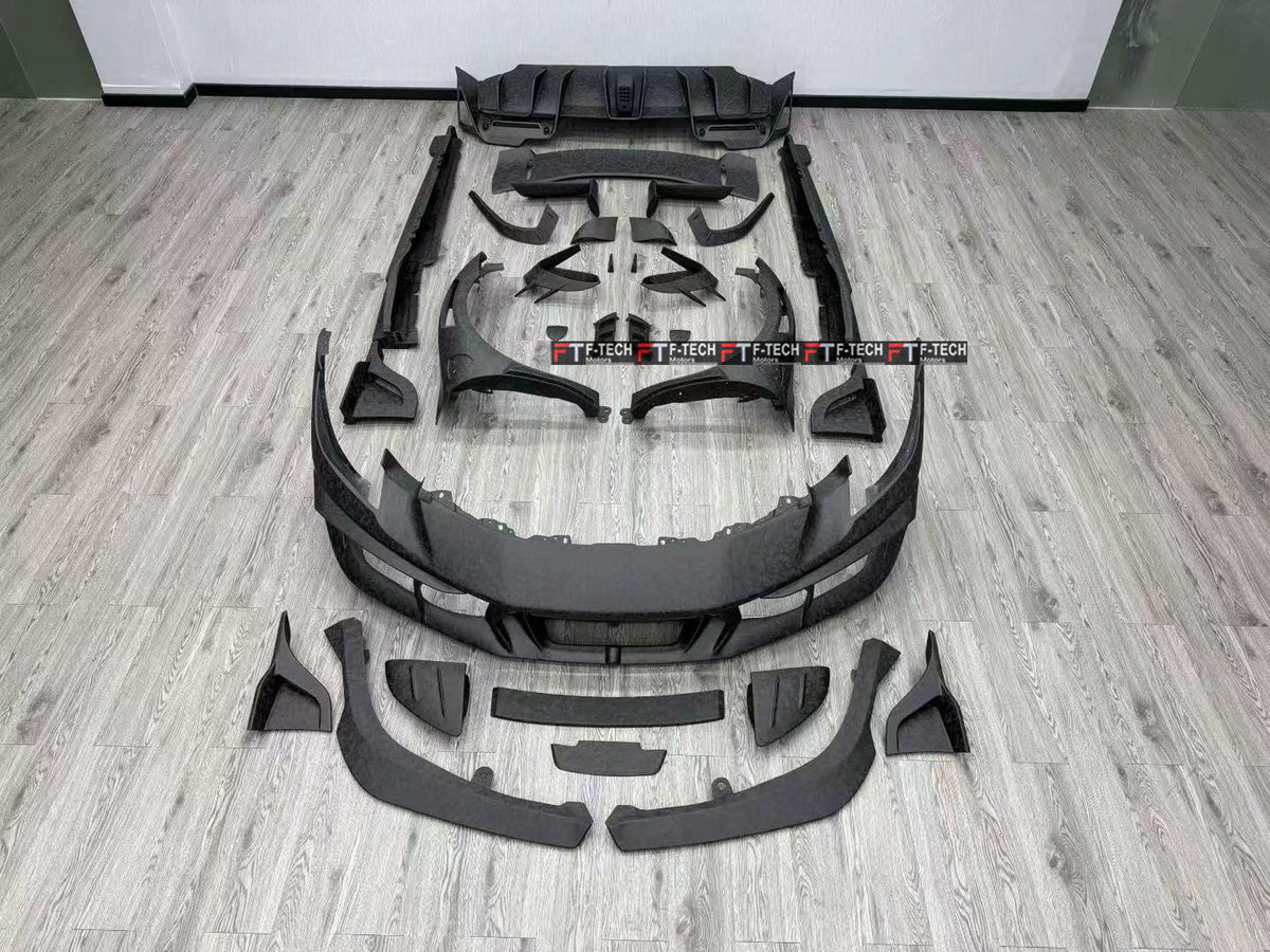 Matte Forged Carbon Body Kit Fit Ferrari 296 GTB 2022 - 2025 Mansory