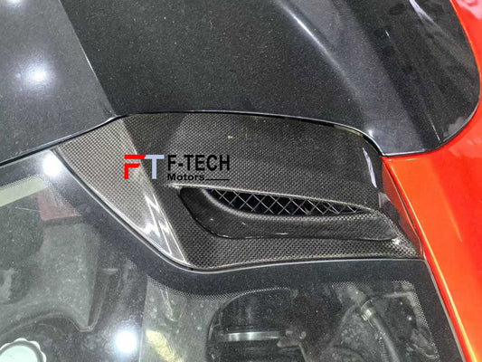 Carbon Fiber Rear Engine Air Intake For Ferrari 488 Spider 2015 - 2019