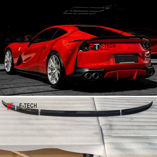 Dry Carbon Fiber Rear Wing Spoiler Ducktail For Ferrari 812 Superfast 2017 - 2024 Novitec 