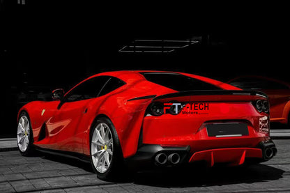 Dry Carbon Fiber Rear Wing Spoiler Ducktail For Ferrari 812 Superfast 2017 - 2024 Novitec 